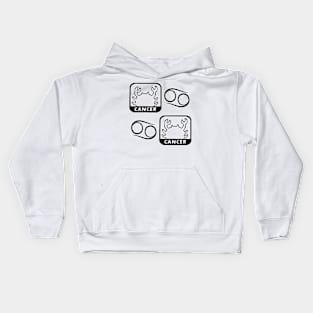 Cancer Birth Sign - Black Kids Hoodie